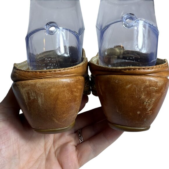 Pikolinos Brown Leather Woven Mules – Size 37 (US ~6.5-7) - Picture 6 of 9